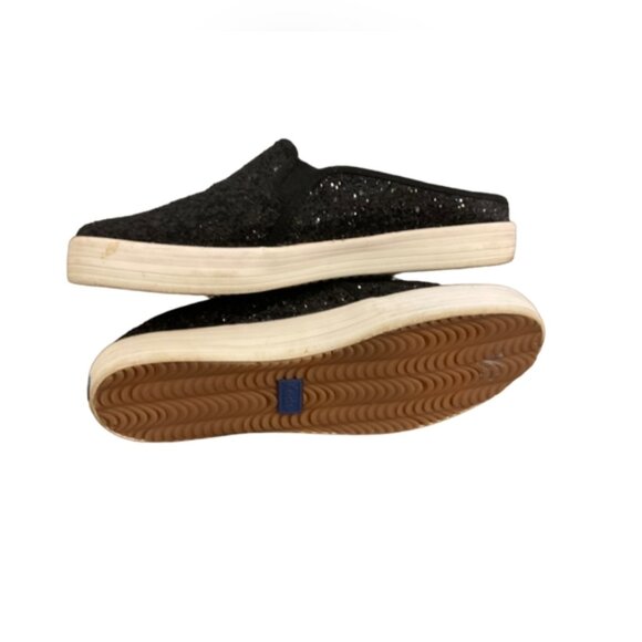 Keds | Kate Spade | Black Sparkle Flats | Size 7.5 - Picture 4 of 8